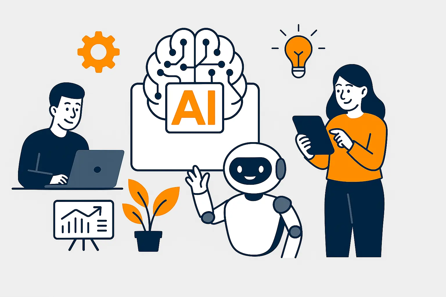 Zespół Agencji AI Woge.pl podczas pracy koncepcyjnej